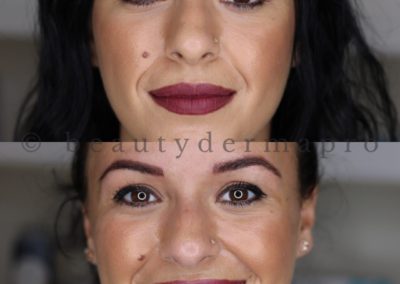 Permanent Makeup Microbladed Brows Before & After